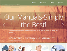 Tablet Screenshot of homecaremanuals.com